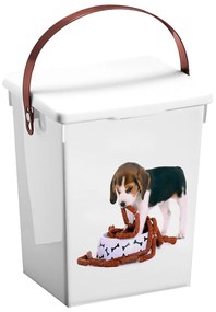 Úložný box Dog, 18x23,5x16,5 cm, biela