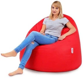 Sedací vak SAKO červený ekokoža