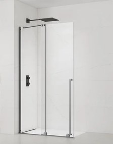 Sprchová zástena walk-in 120 cm SAT Xmotion PVD Gun metal SATBWIXM120GM