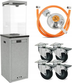 Záhradný krb Vyhrievací slnečník Kratki Patio Teplý žiarič na terasu