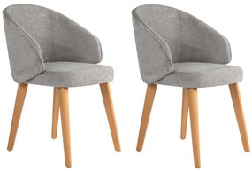 Súprava jedálenských stoličiek Bentley Grey and Light Oak, 2 ks