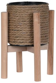 JUTOVÝ KVETINÁČ SO STOJANOM JUTE 23X12,5 CM HNEDÁ