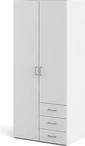 Šatníková skriňa Sida 77 cm biela