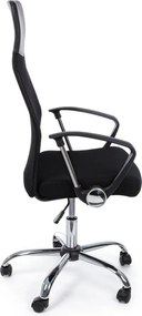 Čierna čalúnená kancelárska stolička Dakar – Yes Everyday