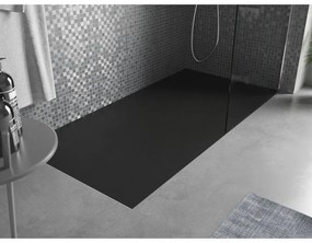 Mexen Bert, SMC obdĺžniková sprchová vanička 170 x 90 cm, čierna, 4K709017