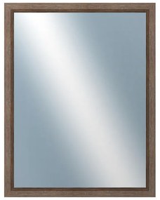 DANTIK - Zrkadlo v rámu, rozmer s rámom 70x90 cm z lišty CARRARA hnedá (2894)