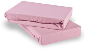 Plachta posteľná ružová jersey EMI: Detská plachta 60x120