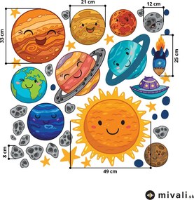 Samolepky na stenu - Vesmír III.