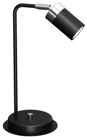 Stolná lampa JOKER 1xGU10/25W/230V čierna/lesklý chróm