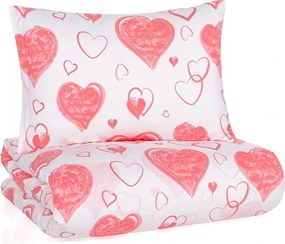 Bavlnené posteľné obliečky Pink Love - rozbalené