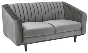 Sedacia súprava Asprey Velvet, sivá / čierna