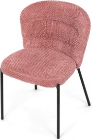 Jedálenská stolička bouclé, ružová CT-W1077 PINK2