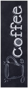 Hanse Home, Koberec behúň Cook & Clean 105733 Black White, 50x150, čierna, kuchyňa