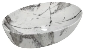 Invena Kafe, umývadlo na dosku 620x420x140 mm, imitácia kameňa-béžová matná, INV-CE-62-721-C