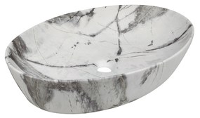 Invena Kafe, umývadlo na dosku 620x420x140 mm, imitácia kameňa-béžová matná, INV-CE-62-721-C