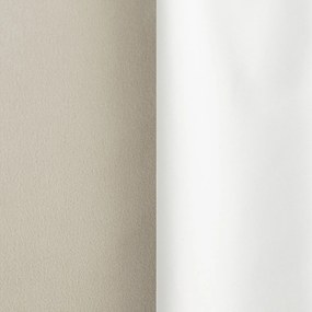 ZATEMŇOVACÍ ZÁVES (100%) NA KRÚŽKOCH NITA 140X250 CM BÉŽOVÁ
