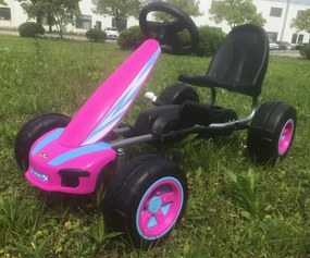 Šlapacia motokára Viper ružová