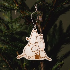 Drevená dekorácia Moomin / 80. výročie