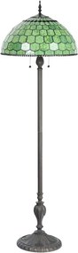 Stojací Tiffany lampa Amarante - Ø 51 * 165 cm E27 / max 3 * 60W