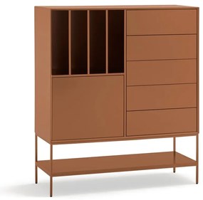 Skrinka v tehlovej farbe 120x140x45 cm Platt – Teulat