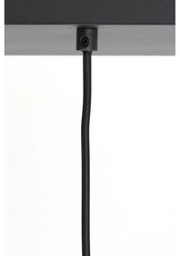 Čierne stropné svietidlo so skleneným tienidlom 100x22 cm Lekar - Light &amp; Living