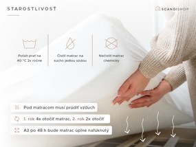 Kokosový matrac COCO MAXI 20 cm 80 x 200 cm Ochrana matraca: VRÁTANE chrániča matraca