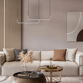 Závesné LED svietidlo Horizon, 2x LED 22w, 4000k, b