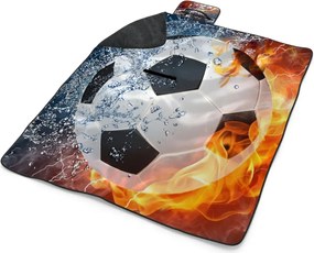 Sablio Plážová deka Futbalová lopta: 200x140 cm
