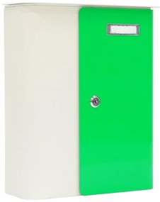 Rottner Splashy vodotesná poštová schránka biela a neónovo zelená