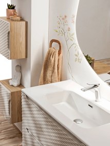 Comad Kúpeľňová skrinka pod umývadlo Ocean Beige 120 béžová/dub olejovaný