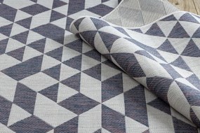 Koberec SIZAL SION geometric 22373 ecru/nebeský/rúž