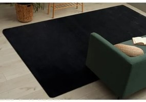 Sammer Čierny koberec shaggy v rôznych rozmeroch C319 160 x 220 cm