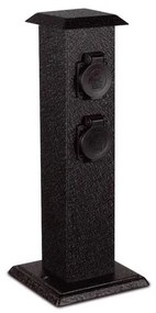 Ecolite XSMM-204F - Vonkajší zásuvkový stĺpik 4Z IP44 EC0161