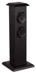 Ecolite XSMM-204F - Vonkajší zásuvkový stĺpik 4Z IP44 EC0161