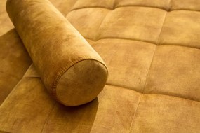 Dizajnová rozkladacia sedačka Walvia 196 cm horčicová žltá