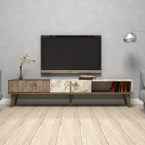 Televízny stolík Milan White Marble