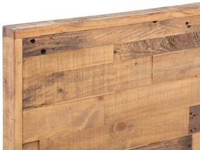 furniture-nabytek.cz - Masívna posteľ Mayari z recyklovanej borovice, lakovaná, hnedá – 180x200 cm