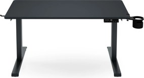 Elektrický stôl s nastavením výšky ergonomický antracitový,1200x600 mm: ARIA