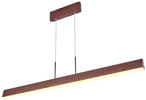 CLX Závesné LED osvetlenie nad jedálenský stôl PIERGIORGIO, 28W, denná biela, hnedé