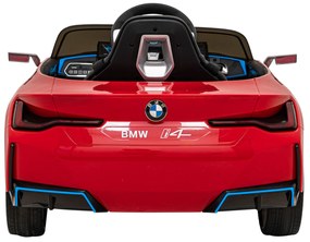 BMW i4 auto na batérie pre deti červené + diaľkové ovládanie