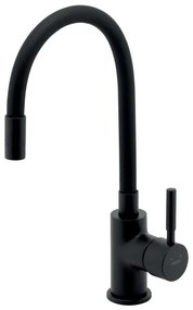 FERRO - Drezová batéria s flexibilným ramienkom matná čierna