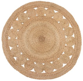 Flair Rugs koberce Kusový koberec Jute Arya Natural kruh - 150x150 (priemer) kruh cm