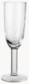 Ručne fúkané poháre na sekt Hammered, 4 ks