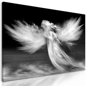 Obraz čiernobiely fascinujúci oblak anjela