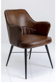 Rumba kožená stolička hnedá