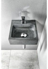 Sapho - Závesné umývadlo BLOK 30x30 cm antracit