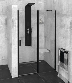 Polysan, ZOOM LINE BLACK sprchové dvere 1200mm, číre sklo, ZL1312B