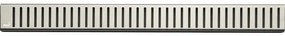 Rošt pre líniový podlahový žľab Alcadrain 85 cm nerez matný zebra PURE-850M