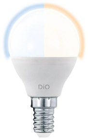 EGLO Stmievateľná LED žiarovka, E14, P45, 5W, 400lm, teplá studená biela, diaľkové ovládanie