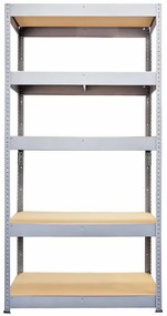 Regál kovový skladovací pozinkovaný 194x100x50 cm – 5 políc/300 kg